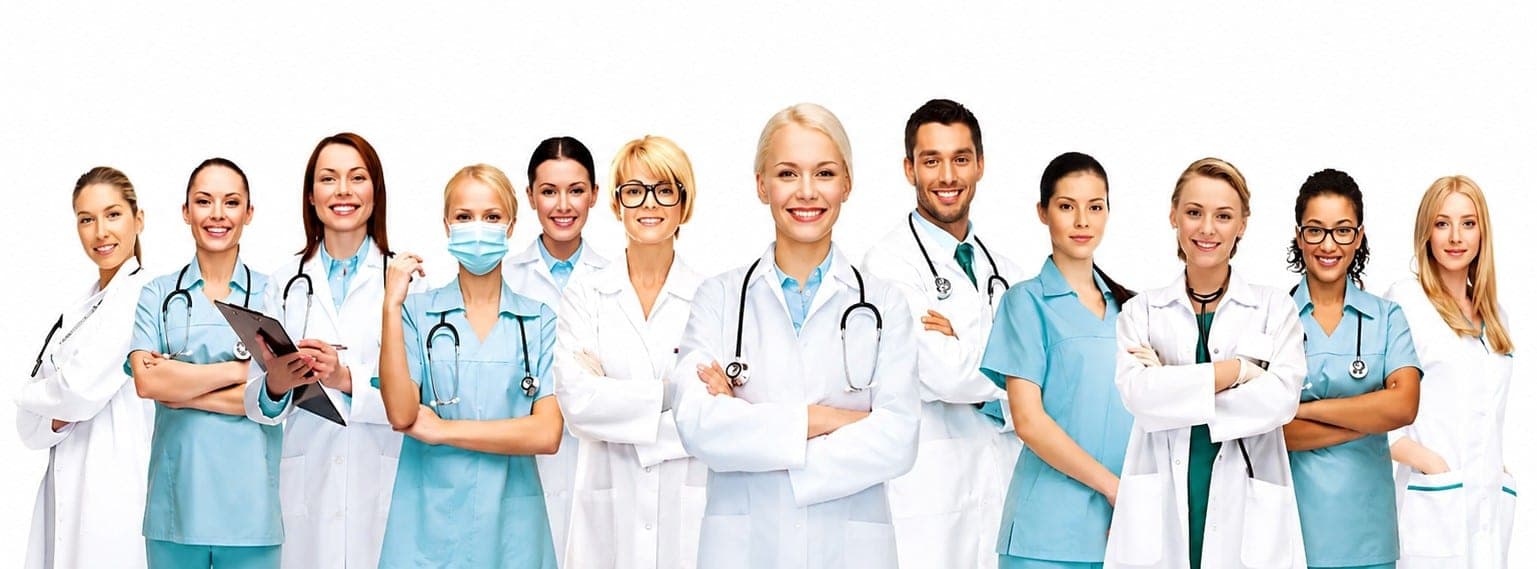 Smiling clinical team