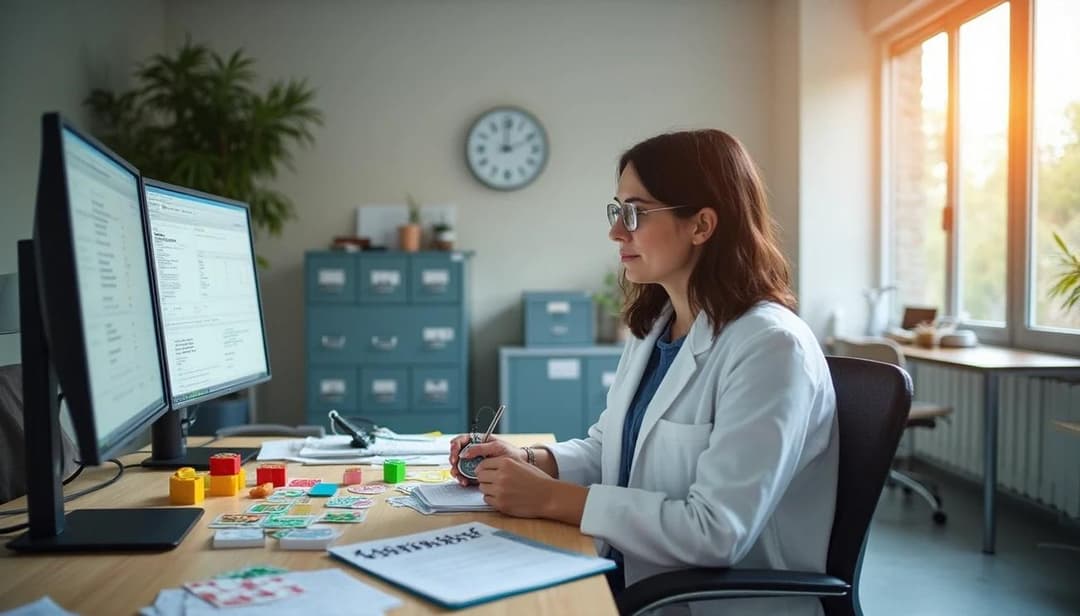 Psychology medical billing consultation illustration